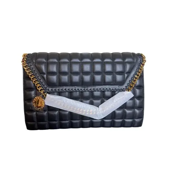 Stella McCartney NWT Falabella Crossbody Quilted Vegan Tote in Black